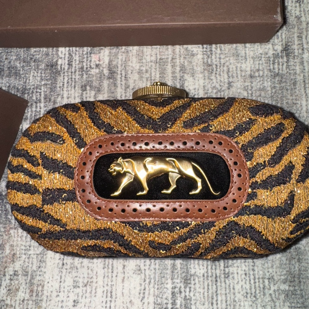 RARE Sabyasachi x Bergdorf Goodman  Embellished Royal Bengal Minaudière Clutch